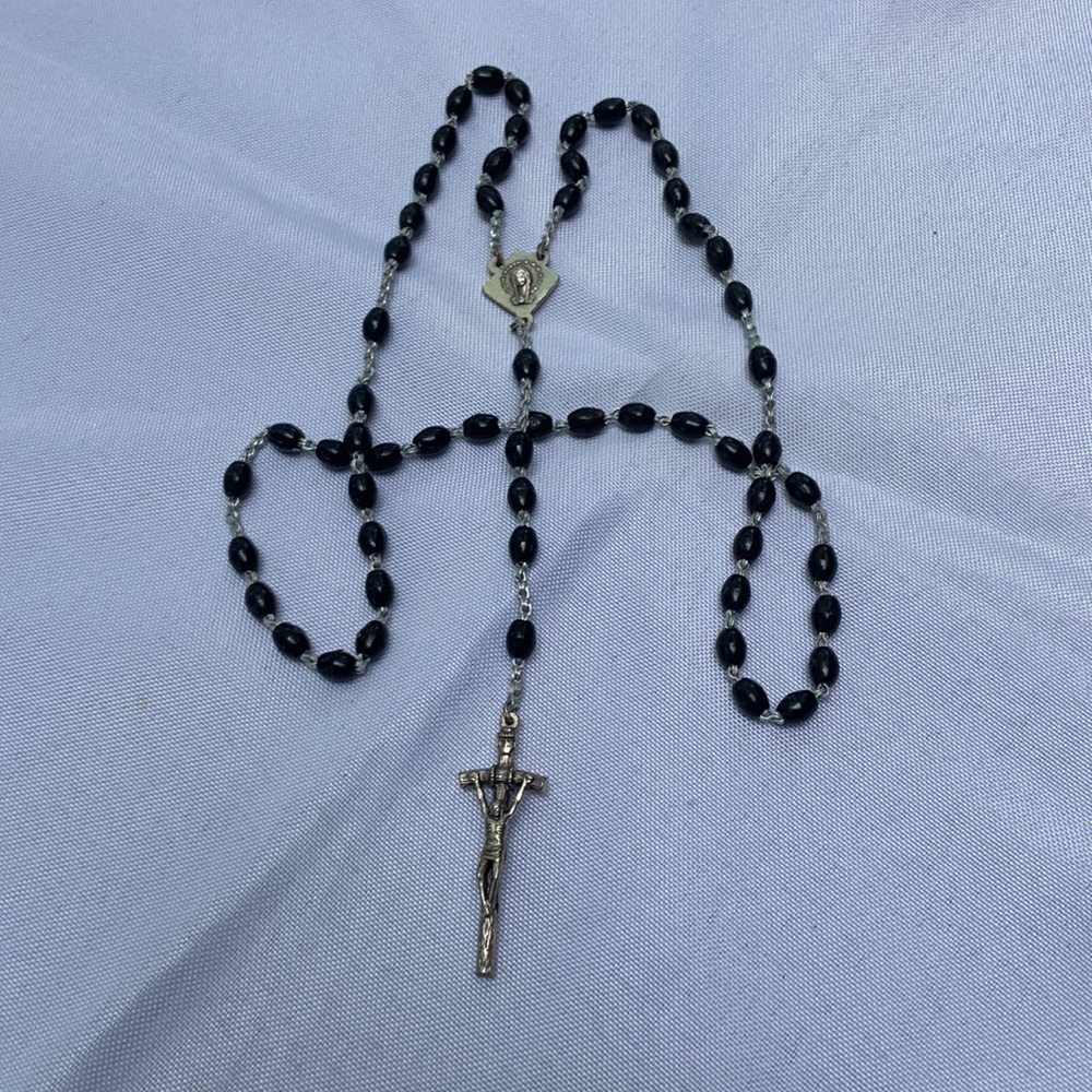 Vintage Black Rosary